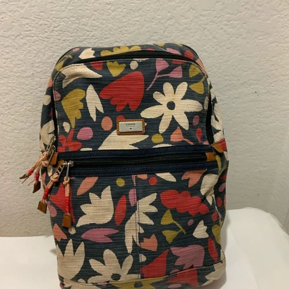 Fossil Blake Abstract Floral backpack multicolor
